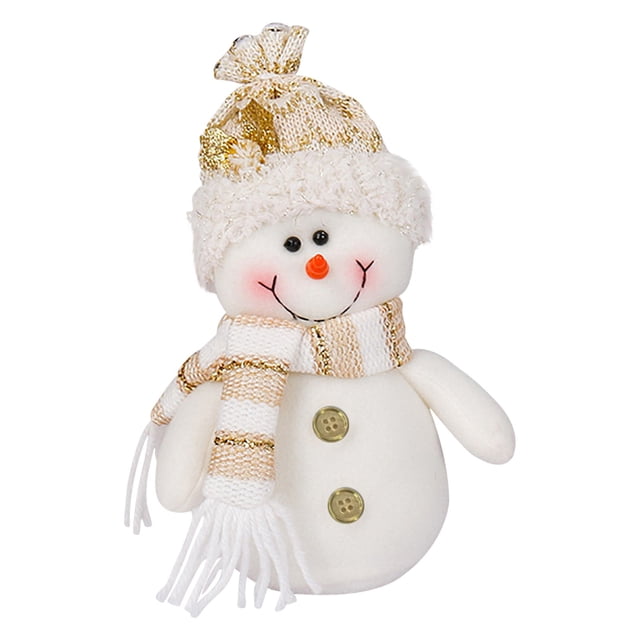 Lisbinx - Muñeco de nieve de Papá Noel, adorno navideño, bonito regalo de decoración navideña