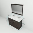 thumbnail image 6 of Dukes 48 in. W x 22 in. D Espresso Double Bath Vanity and 46 in. Mirror, 6 of 8