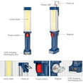 thumbnail image 2 of Lampe de Travail Rechargeable Portable LED pour Mécanicien, 1200 Lumens, Inspection Magnétique, Projecteur Sans Fil pour Réparation de Voiture, Camping, Randonnée, 30w COB, 2 of 7