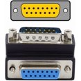 thumbnail image 1 of YISITIAN DB15Pin Male to Female Extension Adapter DSUB RS232 15Pin D-subminiature Connector 90 Degree UP Angled CJ919-30080, 1 of 8