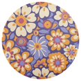 thumbnail image 3 of Ryvnso Retro Floral Flowers Round Plate Mats Dining Table Placemat Set of 4 for Holiday Decoration, 3 of 7