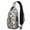 White Christmas Snowman, variant on Sling Backpack,White Christmas Truck and Tree Pattern Crossbody Bag with Water Bottle Holder,Waterproof Sling Bag for Men/Women with Chest Phone Holder for Hiking,Travel