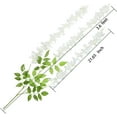 thumbnail image 2 of Ileading 24 Pack (Total 86.4 Feet) Artificial Fake Wisteria Vine Rattan Hanging Garland Silk Flowers String Home Party Wedding Decor (24, White), 2 of 8