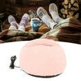 thumbnail image 4 of Foot Heating Pad, Washable Fashionable Heated Foot Warmer  For Work Light Pink,Green Black,Silver Grey, 4 of 8