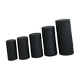 thumbnail image 5 of Tachiuwa 5 Pieces Cylinder Plinth Covers, Dessert Table Display Pillars Cover for Birthday, Party, Baby Shower Wedding Decoration Prop Black, 5 of 9