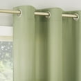thumbnail image 3 of No. 918 Sora Casual Textured Semi-Sheer Grommet Curtain Panel, 40"x95", Sage Green, 3 of 8