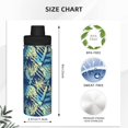 thumbnail image 3 of Yiaed Hawaiian Style Print Sports Insulated Kettle Bottle Reusable Stainless Steel Insulated Cup, Outdoor Portable Casual Stainless Steel Insulation Cup, 3 of 7