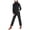 Black, variant on Coveralls for Women Long Sleeve Stand Collar Zipper Overalls Work Jumpsuit Straight Leg Pants Romper Black S