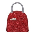 thumbnail image 1 of Easygdp Red Glitter Bolsa de Almuerzo Insulada Grande, Forro de Aluminio, Diseño Espacioso, a Prueba de Fugas, Ideal para Trabajo, Picnics, Viajes y Actividades al Aire Libre, 1 of 6