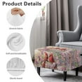 thumbnail image 6 of Xoenoiee Cardinal Cherry Blossom Print Stretch Ottoman Cover Rectangle Ottoman Slipcovers Furniture Protector Folding Storage Stool Furniture Protector Soft Slipcover with Elastic Bottom, S, 6 of 7