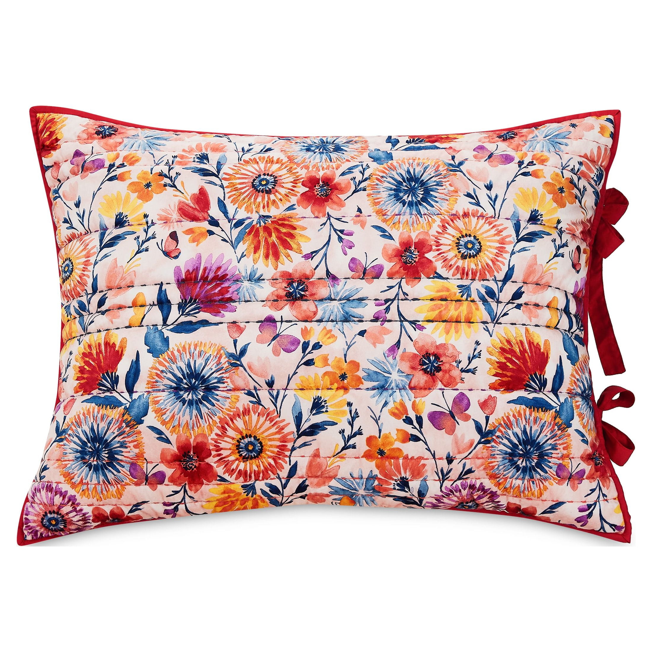 The Pioneer Woman Fluttering Fancies Polyester Velvet Quilt, Full/Queen