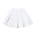 thumbnail image 4 of Odeerbi Falda Plisada de Cintura Alta de Las Niñas Falda de Uniforme Escolar de Color Sólido Con Pantalones Cortos Incorporados, 4 of 9