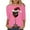 1Pink, variant on PuLe Womens Christmas Tops Dressy Casual Tunic Shirts for Women Party 3/4 Sleeve Stretch Crew Neck T-Shirt Snowflake Loose Fit Trendy Plus Size Tops