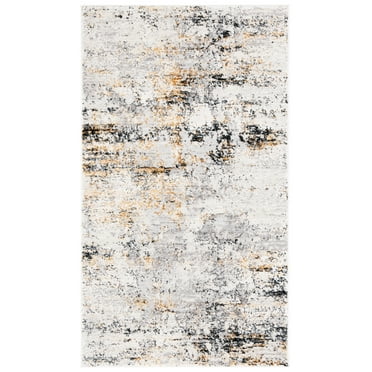 SAFAVIEH Amalfi Cian Distressed Area Rug, Cream/Gold, 3' x 5'