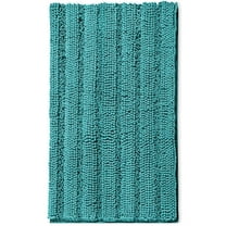 Clara Clark Chenille Super Absorbent Bath Mat - Extra Soft - Shower and Bath Room - Machine wash dry - Size Extra Large 44 x 26 - Teal