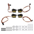 thumbnail image 2 of Micro Servo Motor,  Linearity Servo Motors Highly Precise Potentiometer  For Robot For 450 Helicopters For Fixed Wing, 2 of 8