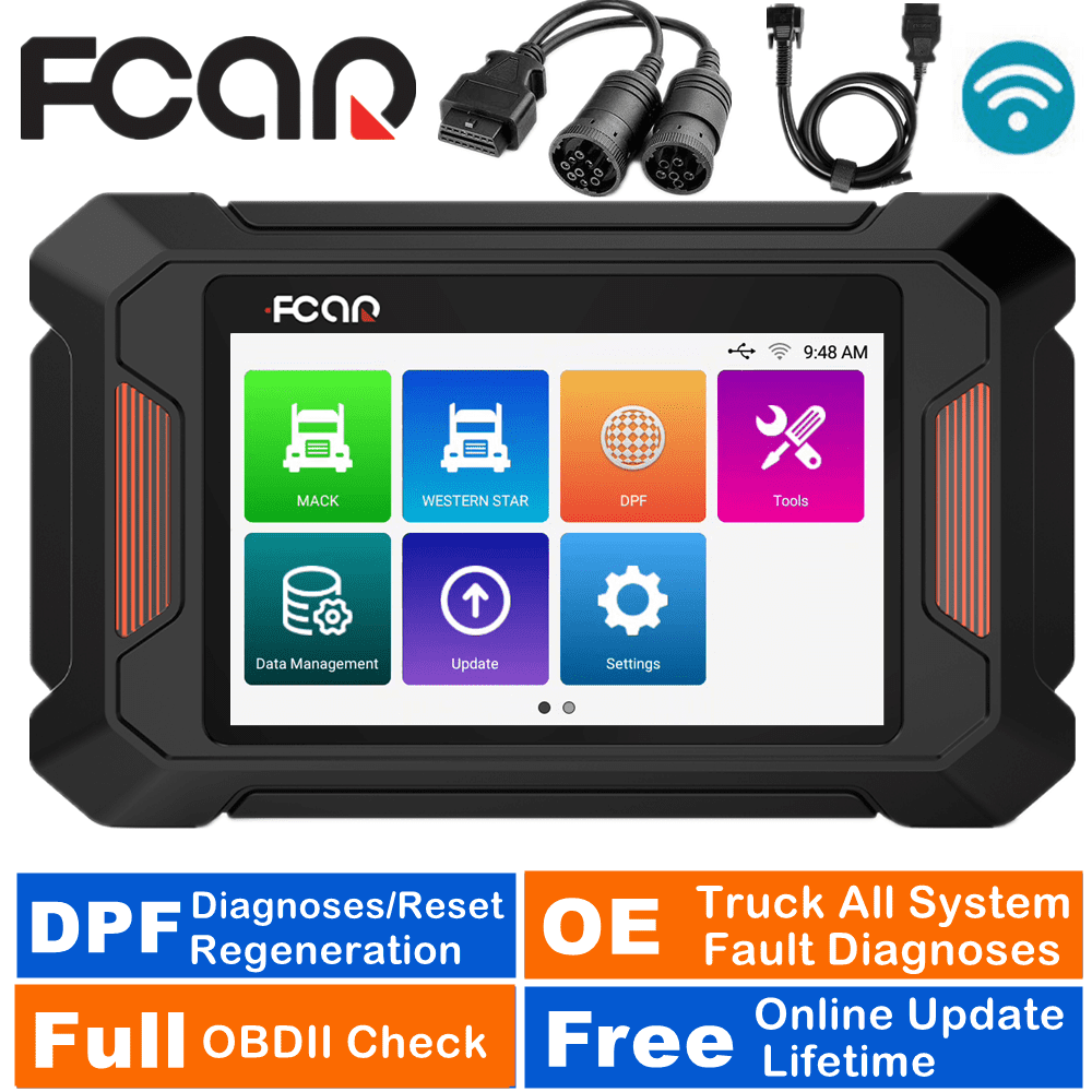 Fcar F801 Diesel Heavy Duty Truck OBD2 Scanner All System DPF Regen Oil