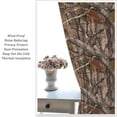 thumbnail image 5 of Forest Camouflage Curtains Forest Camo Trees Branches Oak Leaves Hunting Lodge Camp Cabin Curtain with Rod Pocket for Bedroom Living Room Drapes Window Treatments 2 Panels Set 84" W X 84" L, 5 of 6