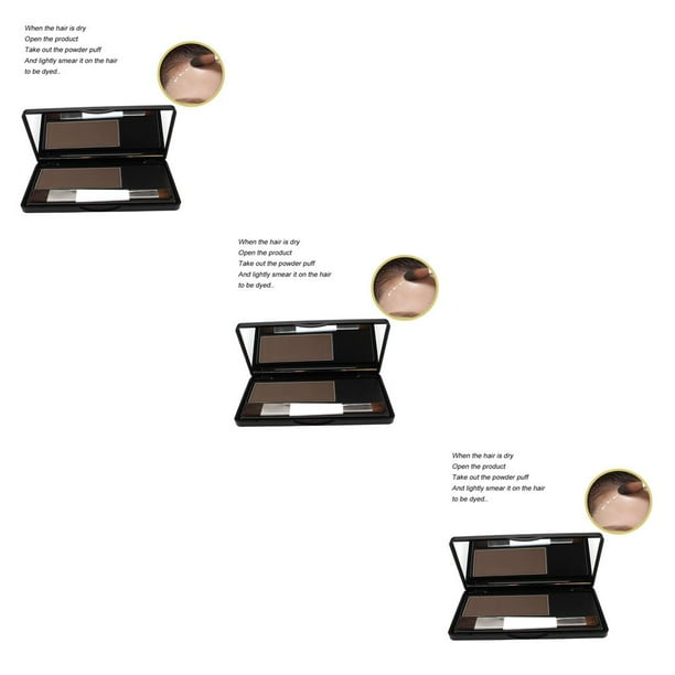 Vogacara Polvo para rellenar el cabello Roots Cover Up Corrector para cabello fino Castaño medio Type1 NO1