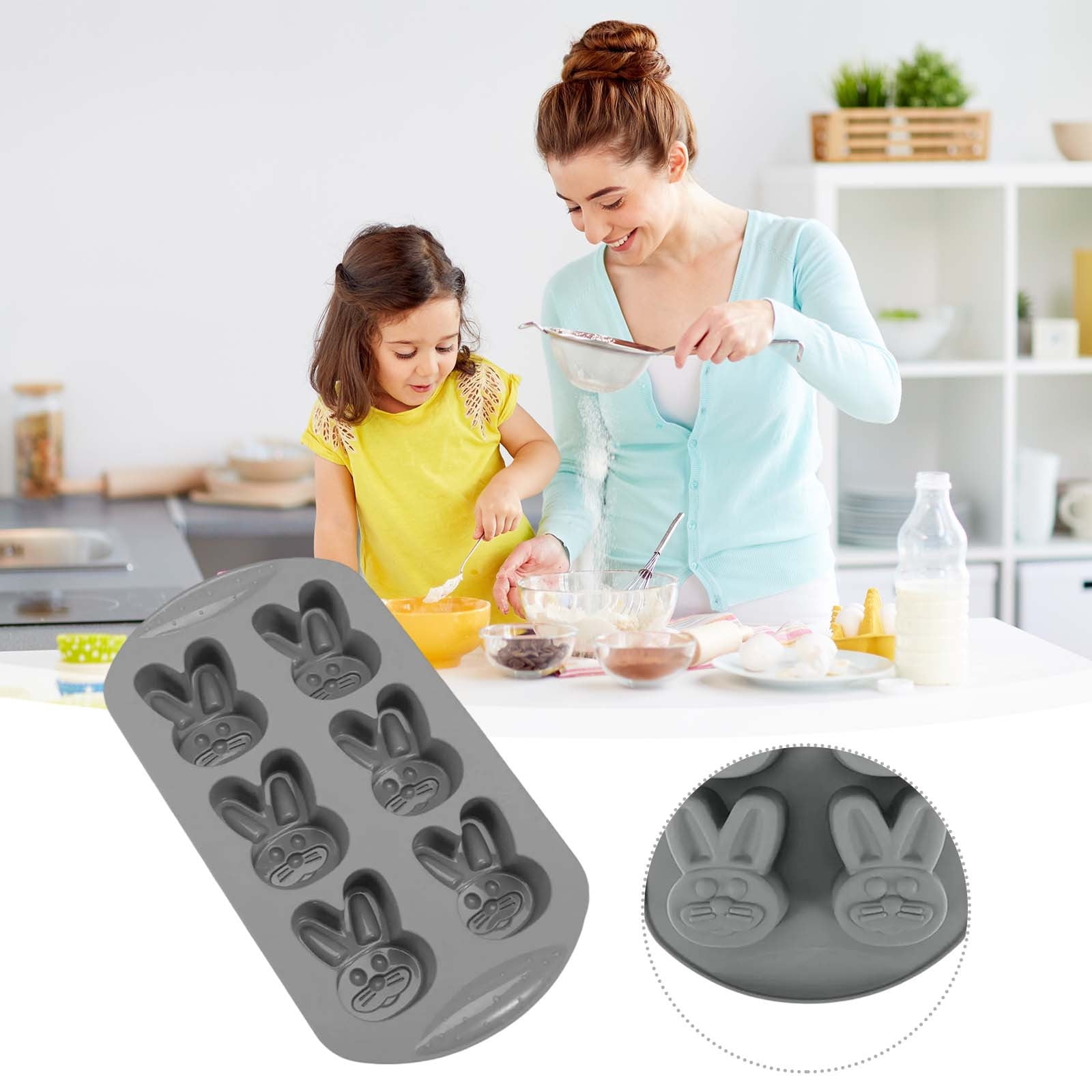 LEAMALLS Moules à Pain Silicone Forme pour pâtisserie Cupcakes Muffins