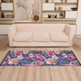 thumbnail image 2 of Yayeee Runner Rug for Bedroom 2'x6' Machine Washable Hallway Non Slip Mat, Soft Pinks Flowers, 2 of 8