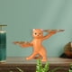 thumbnail image 3 of Estatuas de resina para gatos, esculturas de estatuillas, joyas, baratijas, almacenamiento, llavero, plato, bandeja para servir para dormitorio, Naranja Sunnimix Figuras de animales de resina, 3 of 8