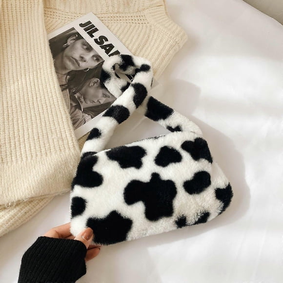 Sacs à Bandoulière Hobos Sacs à Main pour Femmes, Sac à Bandoulière en Tissu Peluche pour Femmes, Sac à Bandoulière pour Femmes, Sac à Main d'Hiver, design Simple