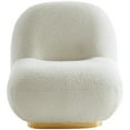 thumbnail image 4 of Meridian Furniture Liam Cream Boucle Fabric Accent Chair, 4 of 6