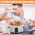 thumbnail image 3 of YOPTOP Generic 6-8 Quart Reusable Leakproof Silicone Slow Cooker Divider Liner,Pink, 3 of 9