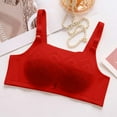 thumbnail image 5 of Bigersell Halter Bra Woman Sports Bra without Underwires Everyday Bras Vest Lingerie Underwear Women's Plus Size Female Padded Sports Bra, Style 13132, Red 40C, 5 of 5