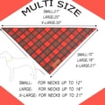thumbnail image 2 of Bandanas para perros Realeaf Xmas Plaid, paquete de 2, XL, 2 of 6