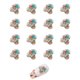 thumbnail image 1 of 16 Uds cristales planos populares 8*8MM diamantes de imitación de cristal, 1 of 5