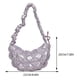 thumbnail image 3 of Bolsas cruzados para mujer, Bolsa plisado de PU de Color brillante, Bolsa de viaje para acampar, monedero femenino Likrtyny Para Estrenar, 3 of 3