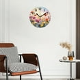 thumbnail image 3 of Battery Operated Analog Wall Clocks Non-Ticking Silent Modern Clock Decorative for Home,Office-Beautiful Flowers In The Field(12inch), 3 of 4