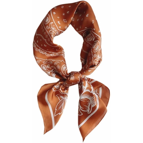 KALAKALA Square Satin Silk Feeling Hair Scarf Headscarf for Women/Men's Necktie Silk Bandanas Pocket Square