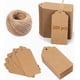 thumbnail image 1 of Paper Tag 200 Pcs Kraft Gift Tags Brown Rectangle Hang Tags With 10 M Feet Natural Jute Twine For Arts And Crafts Wedding, 1 of 4