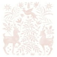 thumbnail image 2 of Popp, Grace 20x20 Gold Ornate Wood Framed with Double Matting Museum Art Print Titled - Otomi Inspired Christmas II, 2 of 4