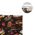 thumbnail image 5 of Yayeee Shower Curtain with Hooks 72"x72" Waterproof Fabric Bathroom Hanging Decor, Chocolate Cakes, 5 of 5