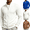White, variant on Frnrwgo Men's Cardigan Sweater Loose Fit Solid Color Long Sleeve Knit Casual Winter Outerwear Top