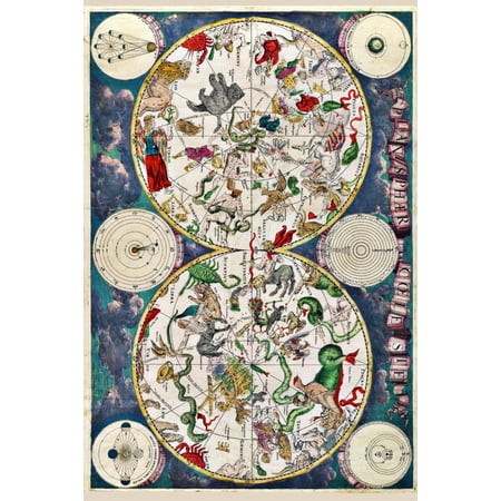 Zodiac Map Mini Poster 11Inx17In Poster 11x17 poster