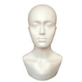 thumbnail image 2 of Naierhg Mannequin Hat Display Lifelike White Foam Mannequin White, 2 of 6