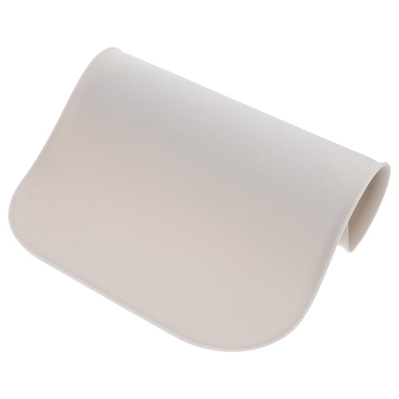 Baluue Light Grey Silicone Raised Edge Pet Feeding Mat for Dogs and Cats, Non- Bowl Placemat to Prevent Food Spills