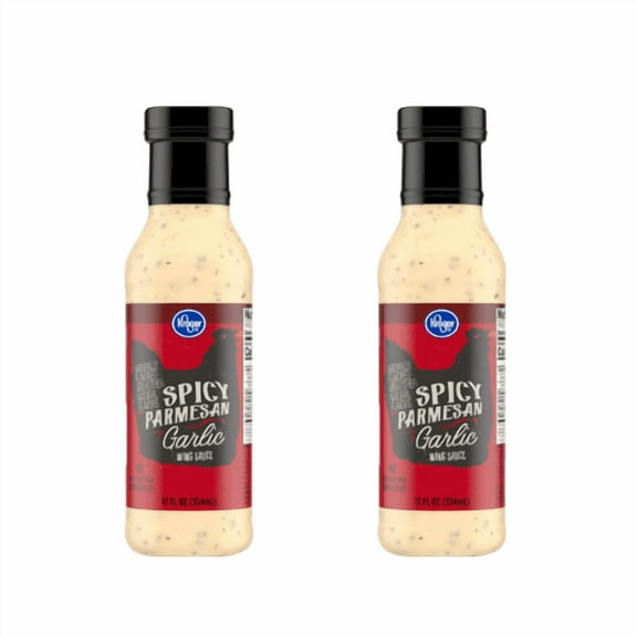 Spicy Parmesan Garlic Wing Sauce, 12 Fl Oz,2 Pack