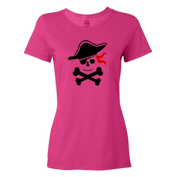 Inktastic Pirate Skull and Cross Bones Women's T-Shirt
