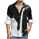 thumbnail image 1 of Camisa de manga larga para hombre, blusa con cuello vuelto, botones informales, cárdigan con estampado sin posicionamiento, camisa tipo cárdigan Odeerbi ODB-2, 1 of 6