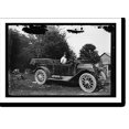 thumbnail image 2 of Historic Framed Print, Woman in automobile, c.1915, 17-7/8" x 21-7/8", 2 of 9