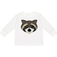 thumbnail image 3 of Inktastic Raccoon Animal Face Boys or Girls Long Sleeve Toddler T-Shirt, 3 of 5