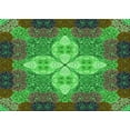 thumbnail image 1 of Ahgly Company Machine Washable Indoor Rectangle Transitional Army Green Area Rugs, 2' x 5', 1 of 7