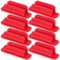 FRCOLOR  10 Pcs Silicone Pen Holder Set Stationery Kit Work Desk Red