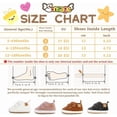 thumbnail image 5 of Zapatos para bebés, niños y niñas, primeros pasos, recién nacidos, suela de goma antideslizante, zapatillas de cuna de cuero sintético para niños de 12 a 18 meses, 5 of 5